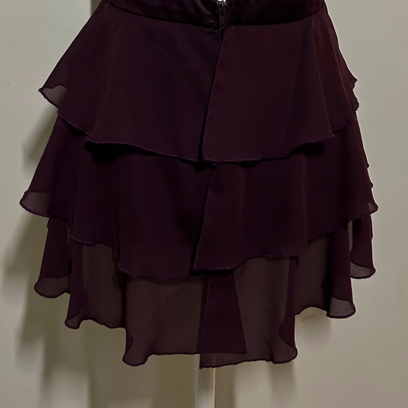 Halter top formalwear burgundy size 10 - Picture 6 of 7
